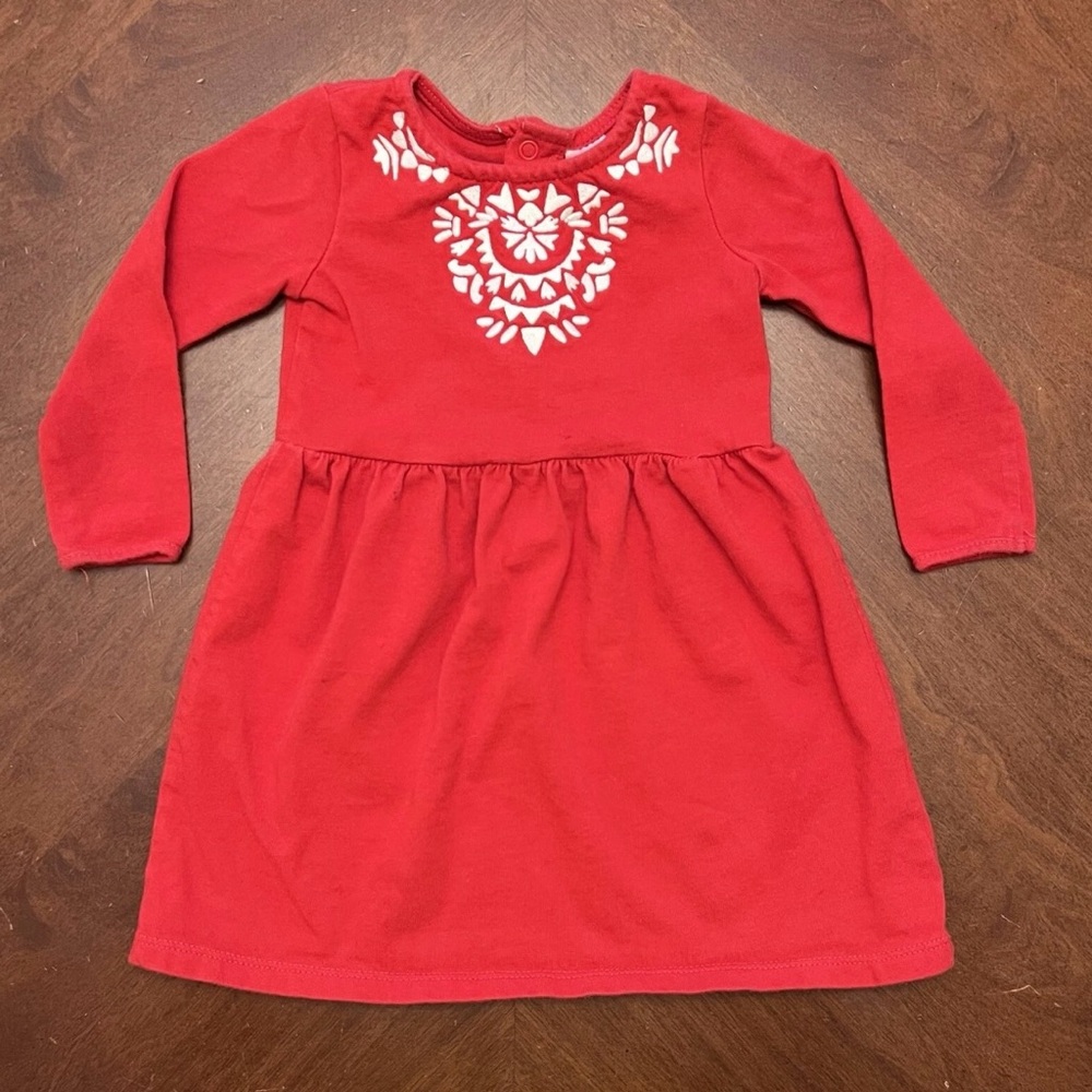 Toddler Girls Longsleeve Dress Holiday Size 18M Carter’s